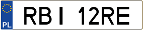 Trailer License Plate